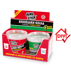Εποξειδική Κόλλα 2 Ωρών Ζεύγος 400gr DUROSTICK ΚΥΕΠ04