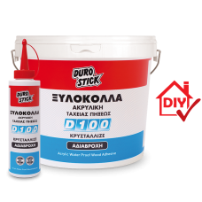 ΞΥΛΟΚΟΛΛΑ ΑΚΡΥΛΙΚΗ ΤΑΧΕΙΑΣ ΠΗΞΕΩΣ, ΚΡΥΣΤΑΛΛΙΖΕ, ΜΕ ΑΝΤΟΧΗ ΣΤΗΝ ΥΓΡΑΣΙΑ D-100 500GR DUROSTICK ΚΞ1002