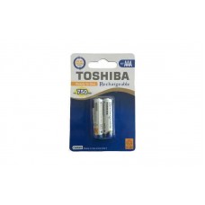 Επαναφορτιζόμενες μπαταρίες Toshiba NiMH/ΑΑΑ/1,2V/750mAh - Συσκευασία 2τμχ