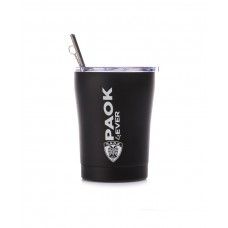Ποτήρι Θερμός Μαύρο με Καλαμάκι 350ml Coffee Mug PAOK B.C. 00-13790