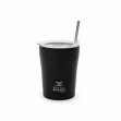 Estia Coffee Mug Save The Aegean Ποτήρι Θερμός με Καλαμάκι Midnight Black 350ml 01-12083