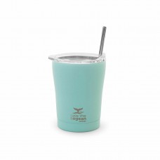 Estia Coffee Mug Save The Aegean Ποτήρι Θερμός με Καλαμάκι Bermuda Green 350ml 01-12106