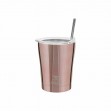 Estia Coffee Mug Save The Aegean Ποτήρι Θερμός με Καλαμάκι Rose Gold 350ml 01-12489