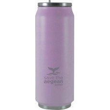 Ποτήρι Θερμός 0.5lt Travel Cup Save The Aegean Purple Matte Estia 01-8581