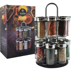 Θήκη Μπαχαρικών σε Περιστρεφόμενη Βάση 16τμχ Estia 01-8932