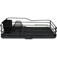 ΠΙΑΤΟΘΗΚΗ ΜΟΝΗ ΜΕΤΑΛΛΙΚΗ ΜΑΥΡΗ 43.3Χ30.7Χ10.5CM 01-9618 Estia