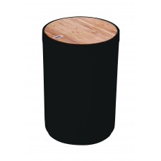 Χαρτοδοχείο πλαστικό 5lt 18X18X27cm με καπάκι bamboo παλλόμενο μαύρο 02-3876 Estia Χαρτοδοχείο πλαστικό 5lt 18X18X27cm με καπάκι bamboo παλλόμενο μαύρο 02-3876 Estia