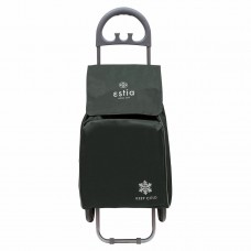 Υφασμάτινο Καρότσι Λαϊκής Πτυσσόμενο Γκρι 35x31x96cm Ecomax ESTIA 04-9397