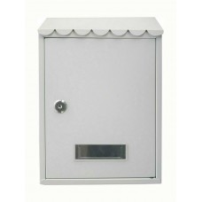 Γραμματοκιβώτιο Εξωτερικού Χώρου Μεταλλικό σε Λευκό Χρώμα 30x7x21.5cm F.F. Group 40271