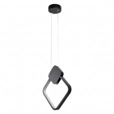 Κρεμαστό Φωτιστικό Οροφής Design LED CCT 12W 1440lm 300° AC 220-240V Εναλλαγή Φωτισμού μέσω Διακόπτη On-Off All In One Ψυχρό 6000k Φυσικό 4500k Θερμό 2700k Μ20xΠ2.3xΥ28.5cm Μαύρο MARY GloboStar 61082