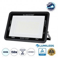 GloboStar Atlas Στεγανός Προβολέας LED 150W Ψυχρό Λευκό 6000K IP67 61428