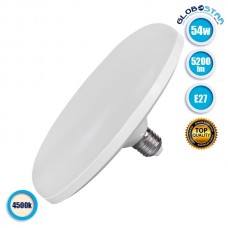 Λάμπα LED E27 UFO F220 54W 230V 5200lm 180° Φυσικό Λευκό 4500k GloboStar 78025