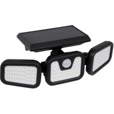 GloboStar Στεγανός Ηλιακός Προβολέας IP65 Ισχύος 40W με Αισθητήρα Κίνησης και Φωτοκύτταρο και Ψυχρό Λευκό Φως 85713