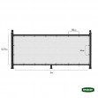 GRASHER Δίχτυ Μπαλκονιού 160gr/m² Λευκό 0,75x6m Με Κρίκους 103827