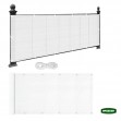 GRASHER Δίχτυ Μπαλκονιού 160gr/m² Λευκό 0,75x6m Με Κρίκους 103827