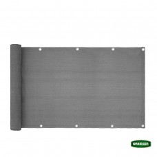GRASHER Δίχτυ Μπαλκονιού 160gr/m² Γκρί 0,75x6m Με Κρίκους 103829