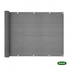 GRASHER Δίχτυ Μπαλκονιού 160gr/m² Γκρί 1,20x6m Με Κρίκους 103833