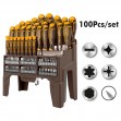 Ingco HKSD10028 Σετ Κατσαβίδι με Μύτες 100τμχ
