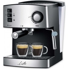 Μηχανή Espresso 850W Πίεσης 15bar Ασημί ESP-100 Life 221-0090