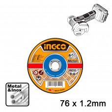 INGCO ΔΙΣΚΟΙ ΚΟΠΗΣ  ΣΙΔΗΡΟΥ/ΙΝΟΧ  76mm x 1.2mm MCD30176 INGCO ΔΙΣΚΟΙ ΚΟΠΗΣ  ΣΙΔΗΡΟΥ/ΙΝΟΧ  76mm x 1.2mm MCD30176