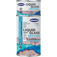 Ρητίνη Υγρού Γυαλιού 2 Συστατικών 1000gr Liquid Glass Crystal Uv Resistance Mercola Swan 1889