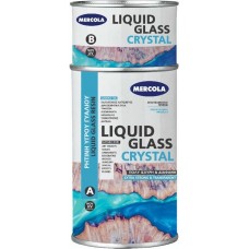 Ρητίνη Υγρού Γυαλιού 2 Συστατικών 3000gr Liquid Glass Crystal Uv Resistance Mercola Swan 1890