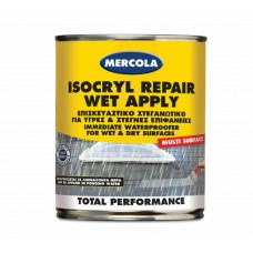 Mercola Isocryl Repair Wet Apply Ελαστομερές Ακρυλικό Επαλειφόμενο Στεγανωτικό Πολυουρεθάνης 0.75lt Γκρι 31578538
