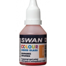 Χρωστική Χειροτεχνίας Πορτοκαλί για Υγρό Γυαλί 30ml Liquid Glass Mercola Swan 3494