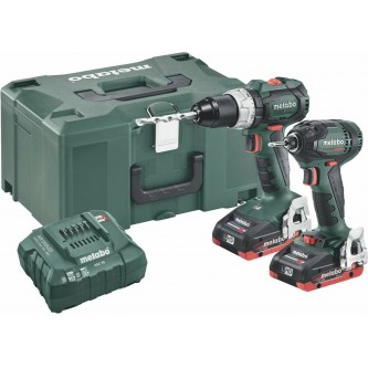Σετ Κρουστικό Δραπανοκατσάβιδο και Παλμικό Κατσαβίδι 18V με 2 Μπαταρίες 4Ah και Θήκη COMBO SET 2.1.12 18 V BL LIHD Metabo 685124000