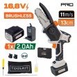 ΚΛΑΔΕΥΤΙΚΟ ΑΛΥΣΟΠΡΙΟΝΟ ΜΠΑΤΑΡΙΑΣ 16.8V, BRUSHLESS, Li-Ion, ΛΑΜΑ 13cm, 880gr, ΑΛΥΣΙΔΑ 1/4" 1. 32Link NAKAYAMA EC1500