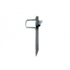 Βάση Ομπρέλας Καρφωτή Μεταλλική με Διάμετρο 22-23mm Ασημί 41εκ OEM 4000