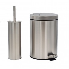 ΣΕΤ ΠΙΓΚΑΛ 9.6X38.5cm ΚΑΙ ΧΑΡΤΟΔΟΧΕΙΟ 7 ΛΙΤΡΩΝ 20.2X31cm STEEL E-3561