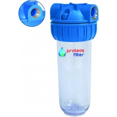 ΜΟΝΗ ΦΙΛΤΡΟΘΗΚΗ ΤΡΙΩΝ ΜΕΡΩΝ STRONG ΔΙΑΦΑΝΗ 10"-1" ΣΚΕΤΗ ΚΕΝΤΡΙΚΗΣ ΠΑΡΟΧΗΣ PROTEAS EW-021-0105