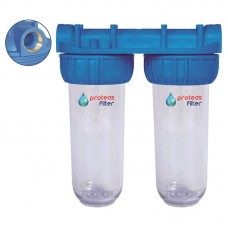 ΔΙΠΛΗ ΦΙΛΤΡΟΘΗΚΗ ΤΡΙΩΝ ΜΕΡΩΝ STRONG ΔΙΑΦΑΝΗ 10"-1" ΣΚΕΤΗ ΚΕΝΤΡΙΚΗΣ ΠΑΡΟΧΗΣ PROTEAS EW-021-0117