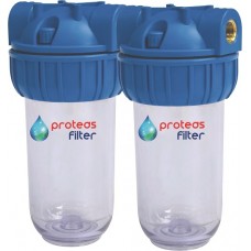 ΔΙΠΛΗ ΦΙΛΤΡΟΘΗΚΗ ΤΡΙΩΝ ΜΕΡΩΝ ΔΙΑΦΑΝΗ ΚΕΝΤΡΙΚΗΣ ΠΑΡΟΧΗΣ 7"-1" ΣΚΕΤΗ PROTEAS EW-021-0120