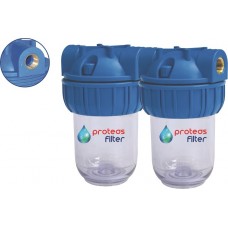 ΔΙΠΛΗ ΦΙΛΤΡΟΘΗΚΗ ΤΡΙΩΝ ΜΕΡΩΝ STRONG ΔΙΑΦΑΝΗ ΚΕΝΤΡΙΚΗΣ ΠΑΡΟΧΗΣ 5"-1" ΣΚΕΤΗ PROTEAS EW-021-0123