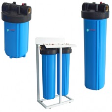 ΔΙΠΛΉ ΦΙΛΤΡΟΘΉΚΗ BIG BLUE 10"-1" ΜΕ COMPACT ΜΕΤΑΛΛΙΚΉ ΒΆΣΗ PROTEAS EW-023-0104