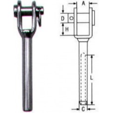 ΑΚΡΟ ΠΡΕΣΣΑΣ ΚΟΛΛΗΤΟ INOX A4 3mm OEM M8316