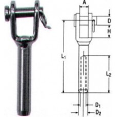 ΑΚΡΟ ΠΡΕΣΣΑΣ ΜΕ ΕΣΩΤΕΡΙΚΟ ΑΡΙΣΤΕΡΟ ΠΑΣΟ INOX A4 M6 OEM M8456