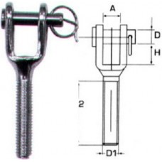 ΑΚΡΟ ΠΡΕΣΣΑΣ ΔΕΞΙΟΣΤΡΟΦΟ INOX A4 M6 OEM M8552