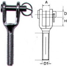ΑΚΡΟ ΠΡΕΣΣΑΣ  ΑΡΙΣΤΕΡΟΣΤΡΟΦΟ INOX A4 M6 OEM M8553