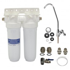 ΦΙΛΤΡΟ ΝΕΡΟΥ DP 10" ΔΙΠΛΟ 1/2" ΚΑΤΩ ΠΑΓΚΟΥ ATLAS FILTRI ΛΕΥΚΟ ΜΕ ΒΡΥΣΑΚΙ 15018