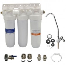 ΦΙΛΤΡΟ ΝΕΡΟΥ DP 10" ΤΡΙΠΛΟ 1/2" ΚΑΤΩ ΠΑΓΚΟΥ ATLAS FILTRI ΛΕΥΚΟ ΜΕ ΒΡΥΣΑΚΙ 15028