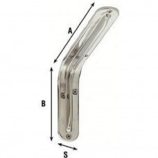 ΓΩΝΙΑ ΡΑΦΙΩΝ ΜΕ ΝΕΥΡΟ INOX A2 195mm ALDEGHI LUIGI ART2522