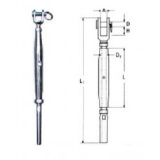 ΕΝΤΑΤΗΡΑΣ ΣΥΡΜΑΤΟΣΧΟΙΝΩΝ ΜΕ ΤΕΡΜΑΤΙΚΟ INOX A4 M6 OEM M8275