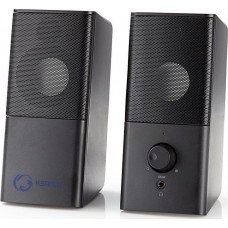Ηχεία Υπολογιστή 2.0 με Ισχύ 18W σε Μαύρο Χρώμα Nedis GSPR10020BK
