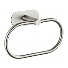 Κρεμάστρα τοίχου για μπάνιο, μεταλλική, 20.5cm, ασημί HUH-0114