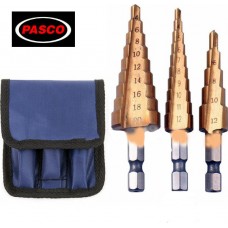 Τρυπάνι Κώνου HSS ΣΕΤ 3 ΤΕΜΑΧΙΩΝ PASCO 004968