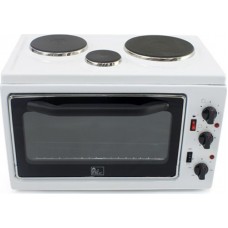 Pitsilos M3C Ηλεκτρικό Φουρνάκι 24lt με 3 Εστίες White