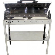 Pitsilos Ψησταριά Κάρβουνου 75x35cm με καπάκι Ανοξείδωτη 80 Pitsilos-124